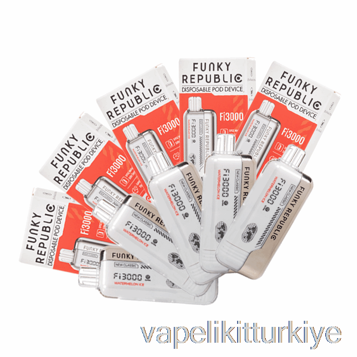 Vape Türkiye [10'lu Paket] Funky Cumhuriyet Fi3000 Tek Kullanımlık